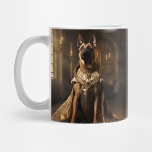 Regal Belgian Malinois - Medieval Princess Mug